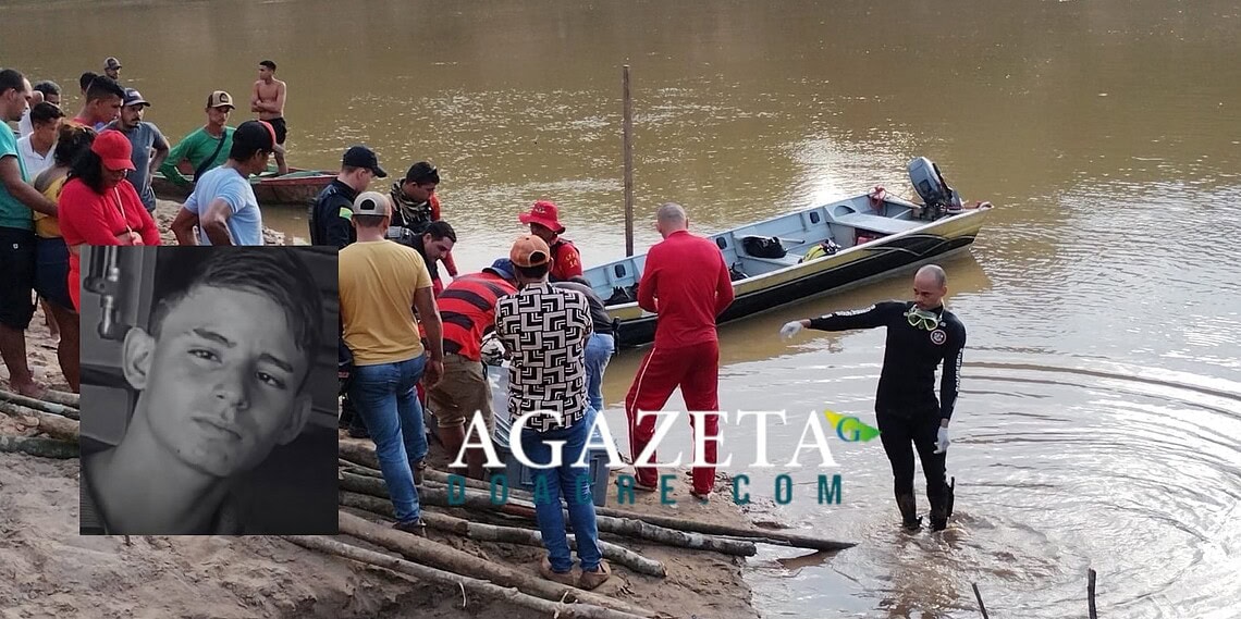 Adolescente de 15 anos morre afogado no Rio Acre em Brasiléia após pular em área de forte correnteza