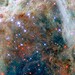 A Nasa também compartilhou um registro da Nebulosa da Tarântula, localizada na galáxia Grande Nuvem de Magalhães - (crédito: ESA/Hubble & NASA, C. Murray)