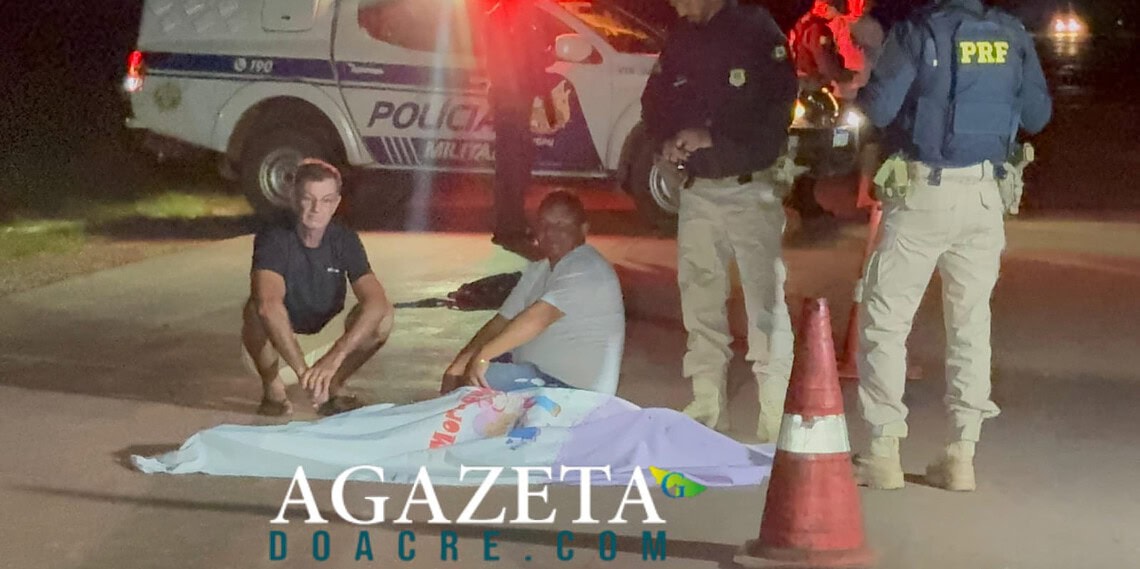 Homem morre atropelado na BR-317, no interior do Acre. Motorista foge sem prestar socorro