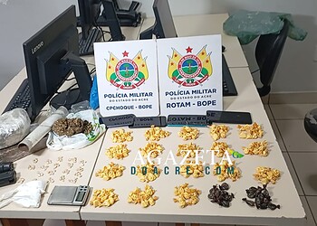 Monitorado por tornozeleira eletrônica é preso por tráfico de drogas com simulacros de arma em Rio Branco