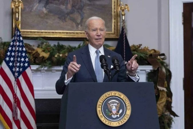 De acordo com a nota, Biden procurou atendimento médico na semana passada após apresentar sintomas urinários - (crédito: Chris Kleponis / AFP)