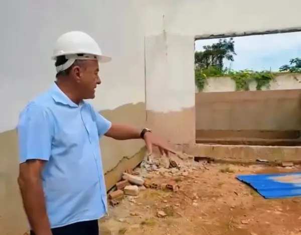Bocalom visita obras e diz que nova creche será a maior do Acre, com capacidade para mais de 300 crianças