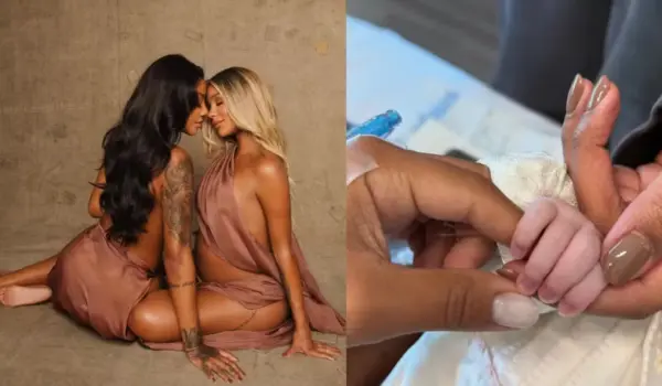 Nasce Zuri, filha de Ludmilla e Brunna Gonçalves
