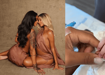 Nasce Zuri, filha de Ludmilla e Brunna Gonçalves — Foto: Reprodução/Instagram