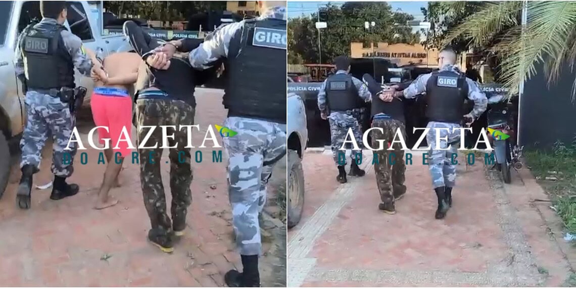 Dupla é presa com arma, drogas e moto estrangeira após denúncias de moradores no Acre