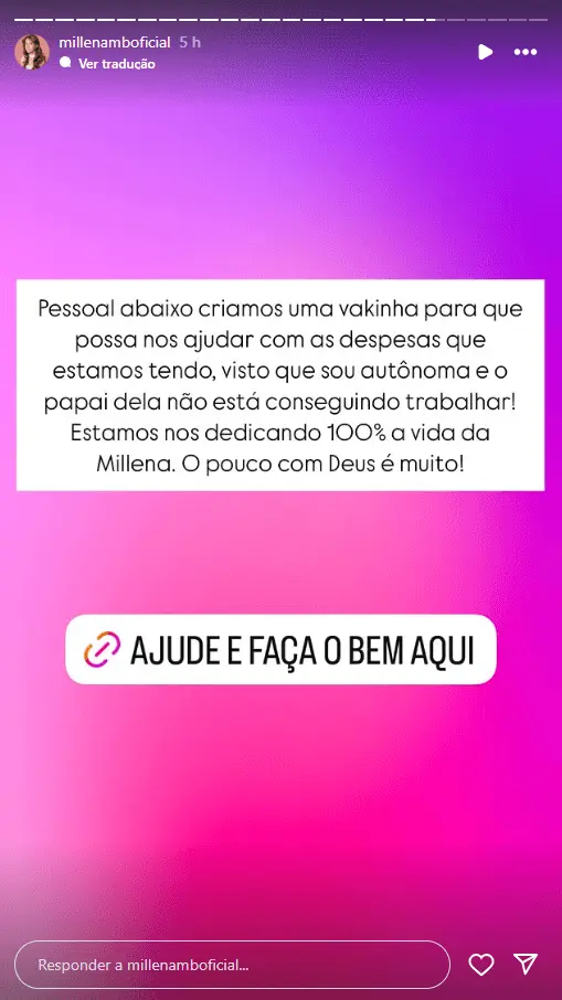 Atriz mirim do SBT: golpistas criam vaquinhas falsas em nome de Millena Brandão