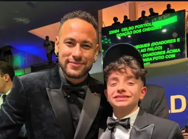 Filho de Gladson participa do leilão beneficente de Neymar Jr. em São Paulo