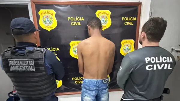 Homem é preso suspeito de tentar matar companheira a facadas por ciúmes no Acre