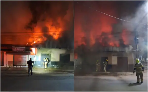 Incêndio atinge residência e loja em Sena Madureira