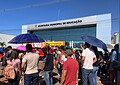 Em greve, servidores da Educação fecham Avenida Antônio da Rocha Viana nos dois sentidos em protesto