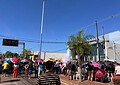 Em greve, servidores da Educação fecham Avenida Antônio da Rocha Viana nos dois sentidos em protesto