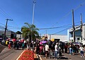 Em greve, servidores da Educação fecham Avenida Antônio da Rocha Viana nos dois sentidos em protesto