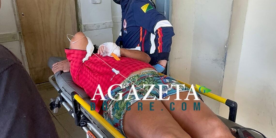 Confusão entre casal termina com mulher com faca cravada na mão em Rio Branco