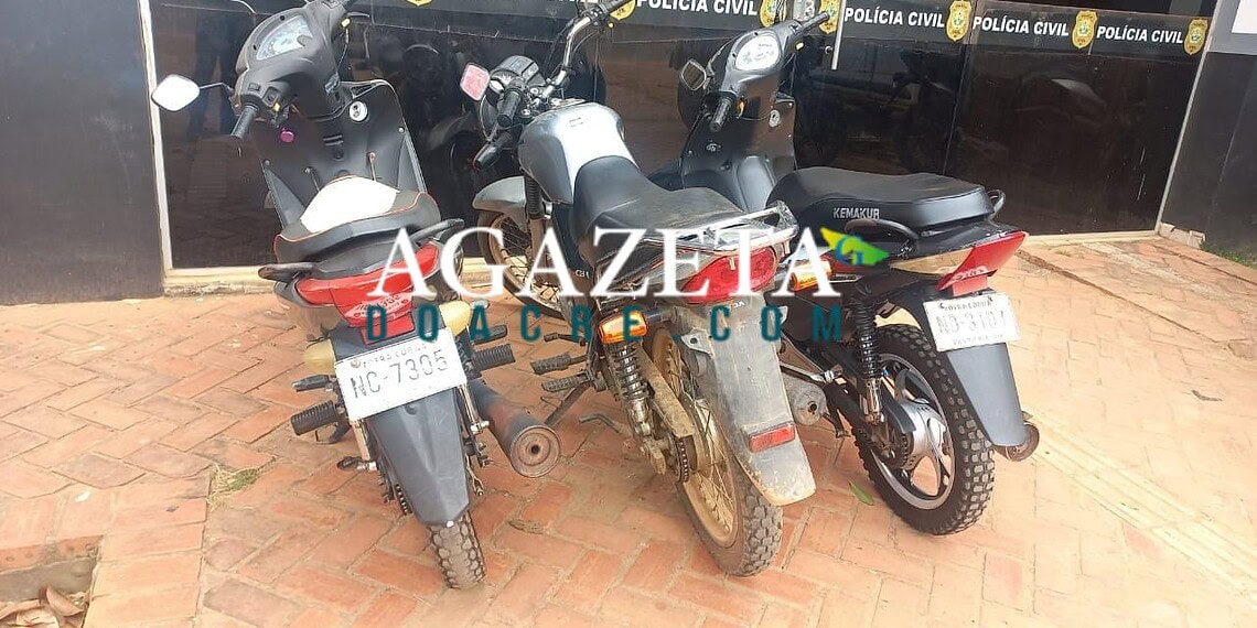 Brasiléia: Polícia Civil apreende motos roubadas da Bolívia e investiga receptação qualificada