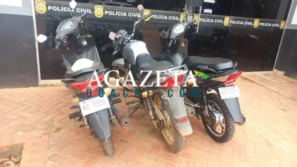 Brasiléia: Polícia Civil apreende motos roubadas da Bolívia e investiga receptação qualificada