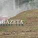 Incêndio atinge estande de tiro do BOPE em Rio Branco e queima cerca de 50 pneus
