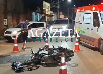 Colisão entre motos deixa jovem com traumatismo craniano e outro com ferimentos leves em Rio Branco 20 Colisão entre motos deixa jovem com traumatismo craniano e outro com ferimentos leves em Rio Branco