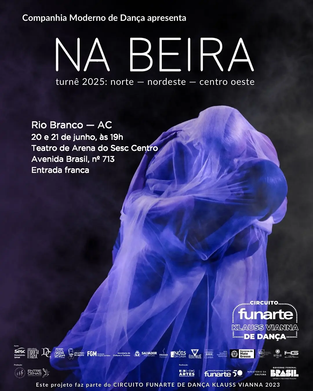 "Na Beira": espetáculo de dança inspirado na Amazônia estreia em Rio Branco com sessões gratuitas 3 "Na Beira": espetáculo de dança inspirado na Amazônia estreia em Rio Branco com sessões gratuitas