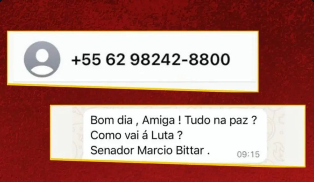 Márcio Bittar alerta sobre pessoas se passando por ele no Whatsapp: 'denunciem'