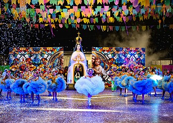 Quadrilha venceu a edição 2025 com o tema “Maria, mãe da pureza”; evento teve participação de oito grupos e premiações individuais - Foto: Juan Diaz