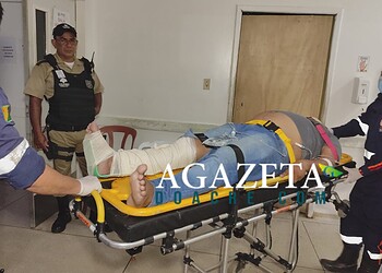 Motociclista de aplicativo sofre fratura exposta após colisão com carro em Rio Branco