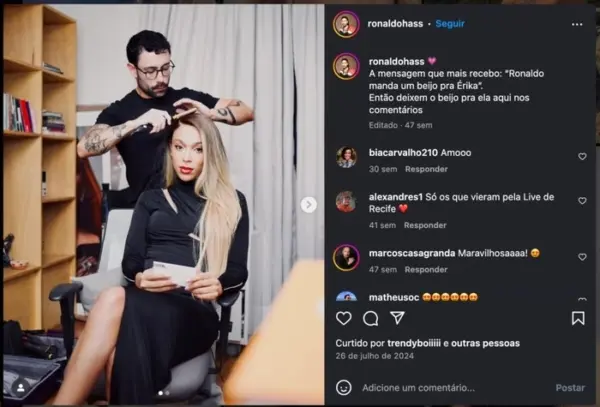 Erika Hilton paga seus dois maquiadores com verba da Câmara