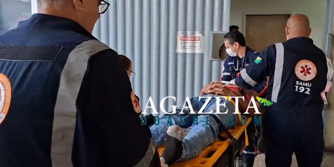 Carpinteiro sofre traumatismo craniano após cair de telhado em Rio Branco