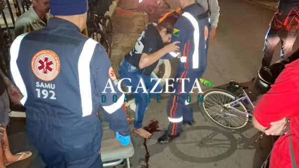 Ciclista fica ferida após colisão com carro em ladeira em Rio Branco