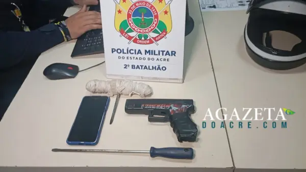 Adolescentes de 17 anos são apreendidos após tentativa de assalto com arma de brinquedo em Rio Branco