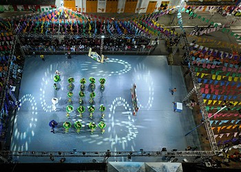 Primeira noite do Arraial Cultural 2025 teve apresentações de duas quadrilhas juninas. Foto: Pedro Devani/Secom