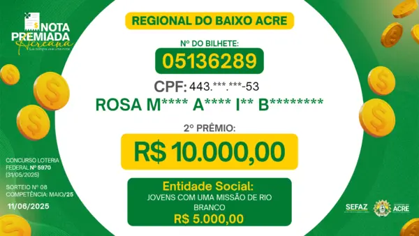 Governo sorteia mais 15 ganhadores da Nota Premiada; veja os nomes