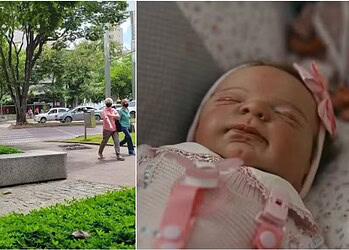 Caso foi registrado na Praça da Savassi, em BH. — Foto: Reprodução/TV Globo