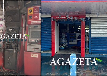 Criminosos invadem farmácia e explodem caixa eletrônico em Rio Branco