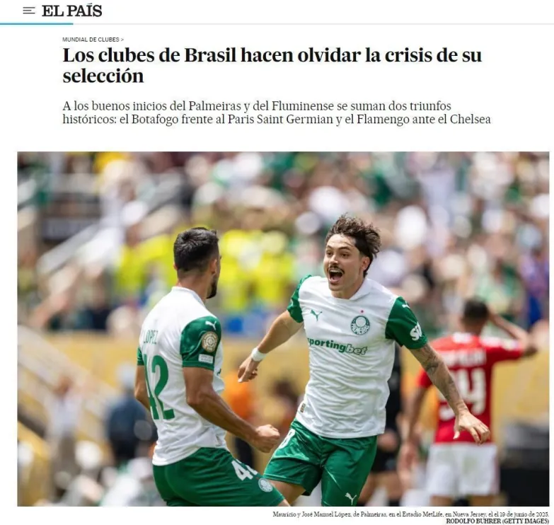 'Invictos e arrasadores': imprensa mundial se rende aos times brasileiros