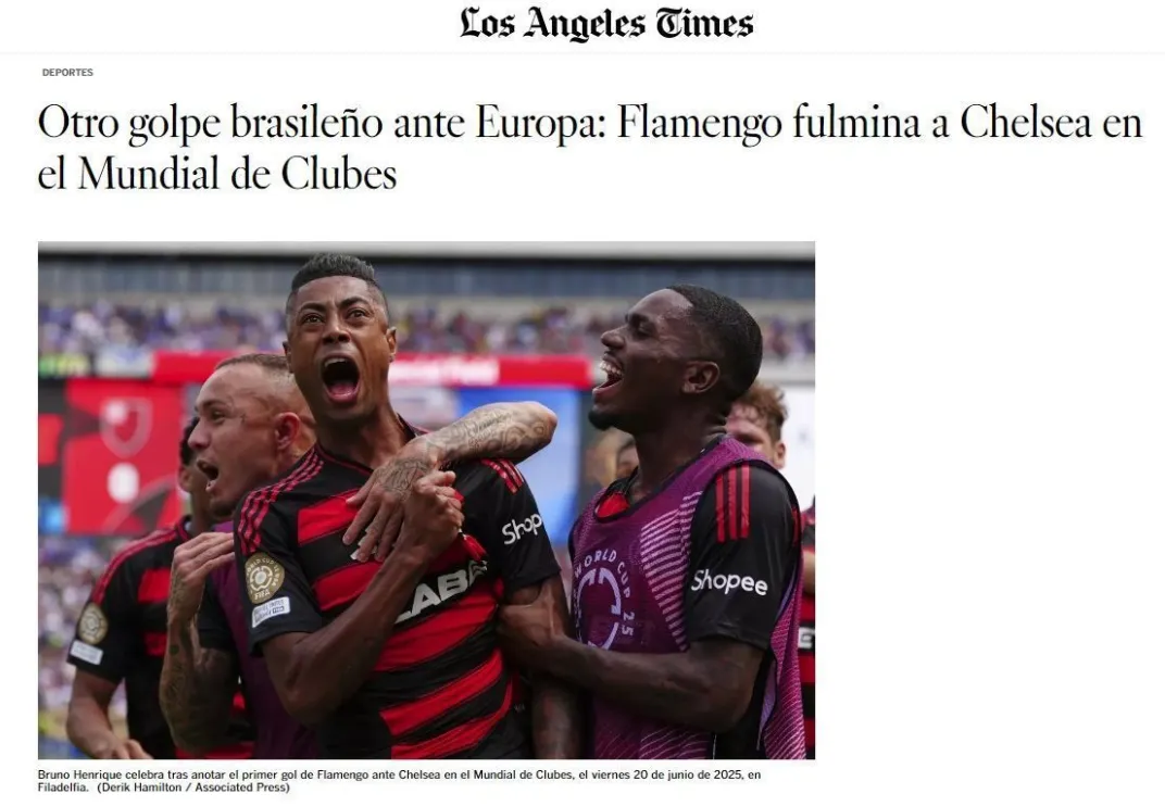 'Invictos e arrasadores': imprensa mundial se rende aos times brasileiros