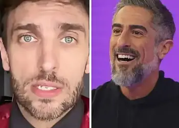 Léo Lins e Marcos Mion (Montagem/Reprodução)