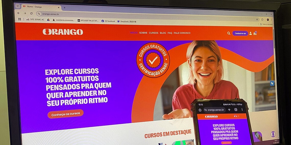 Senac lança Orango, plataforma digital gratuita com cursos voltados para a geração Z