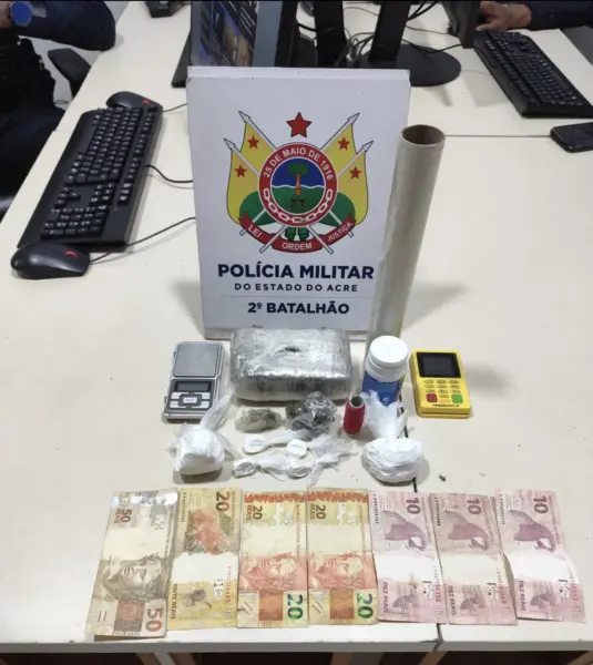 Polícia prende suspeito por tráfico de drogas no ramal da Garapeira