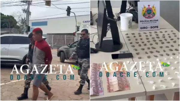 Jovem é preso por tráfico após usar R$ 1,2 mil do Bolsa Família na compra de drogas em Rio Branco