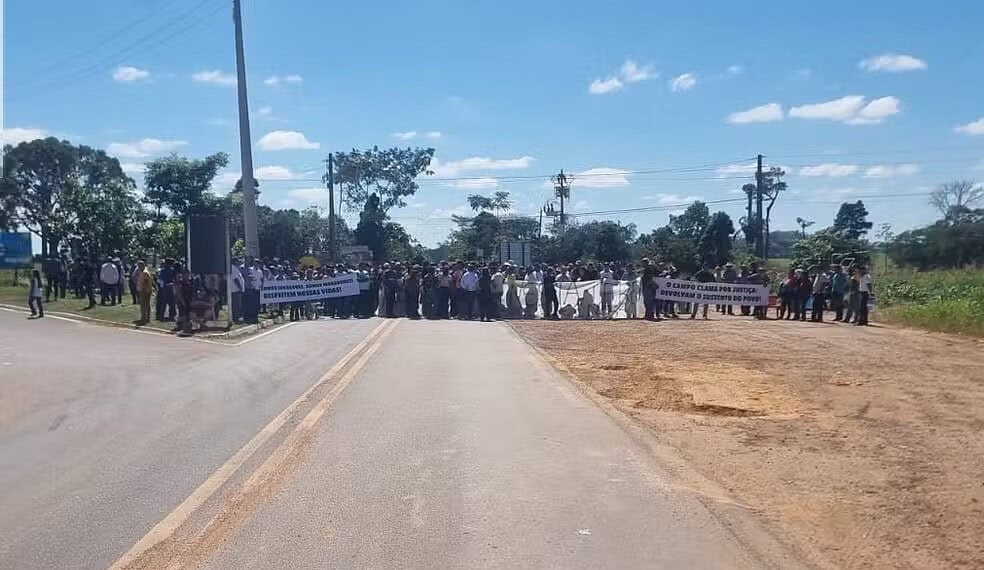 Protesto de moradores da Resex Chico Mendes havia interrompido o tráfego na rodovia - Foto: Arquivo/ICMBio