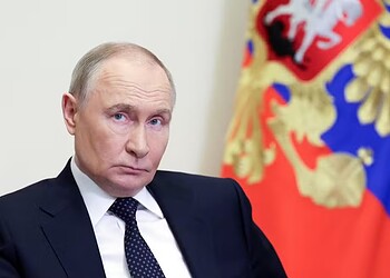 O presidente da Rússia, Vladimir Putin, durante reunião com membros do governo em 4 de junho de 2025 — Foto: Sputnik/Gavriil Grigorov/Pool via REUTERS