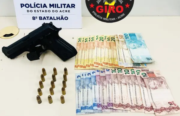 Suspeito de liderar facção é preso pela quarta vez por porte ilegal de arma no Acre