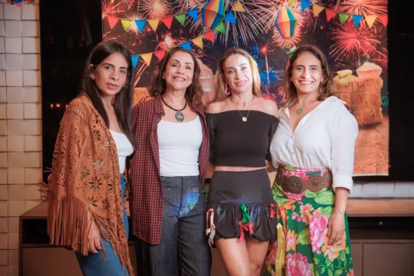 Arraiá surpresa nos domínios de Mercedes Lavocat agita o niver de Joisse Andrade