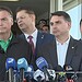 O ex-presidente Jair Bolsonaro durante entrevista no Senado — Foto: Reprodução/TV Globo