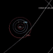 Um diagrama da Nasa mostra a trajetória do 3I/ATLAS enquanto ele passa pelo Sistema Solar  • Nasa/JPL-CALTECH via CNN Newsource
