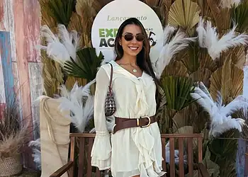 A blogueira Maria Clara Vicco esbanjou beleza, elegância e presença marcante no lançamento da ExpoAcre 2025. Cofira mais na coluna No Circuito