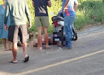 Mulher morre ao ser atingida por linha com cerol enquanto pilotava moto
