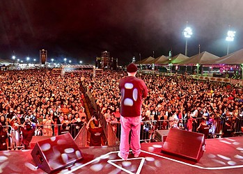 Show gospel foi atração da 3ª noite de exposição. Foto: Yngred Kelly/Secom