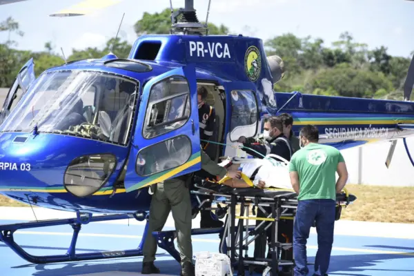 Samu e Ciopaer realizam resgate aéreo de paciente com traumatismo em Porto Walter