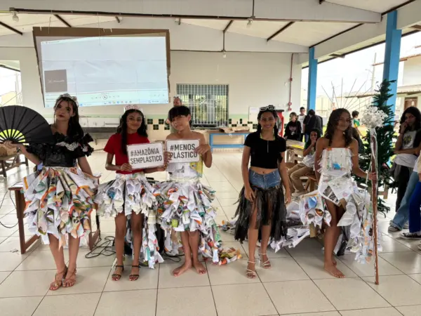 Projeto une arte, educação e conscientização ambiental na escola Reinaldo Pereira